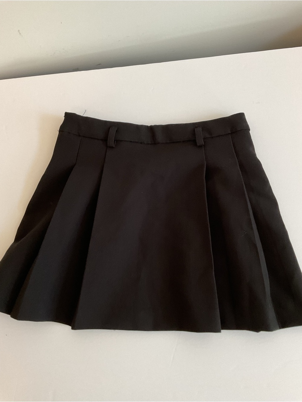 Classic Black Pleated Mini Skirt -girls Zara  size 13-14